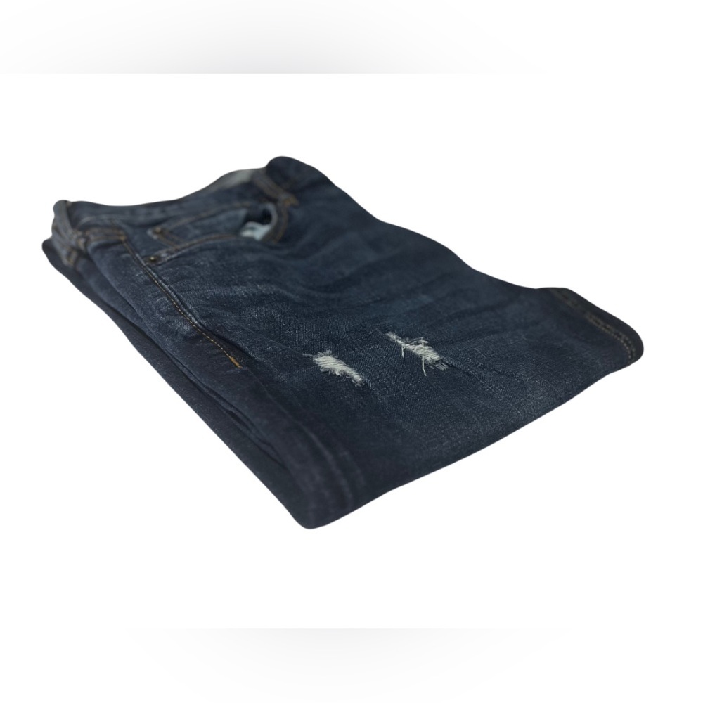 Dark Blue Distressed Jeans